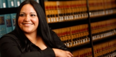 Online criminal justice degree student